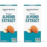 Amazon Fresh, Pure Almond Extract, 2 Fl Oz (Previously Happy Belly, Packaging May Vary) (Pack of 2)