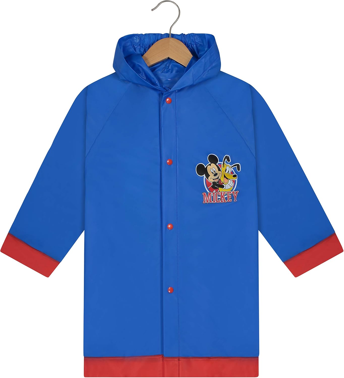 Disney Mickey Mouse Boys Waterproof Outwear Hooded Rain Slicker: Clothing