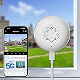 volmees 2K Window Camera, 5G & 2.4GHz WiFi Indoor Dome Camera for Home Security with Full Color Night Vision, Human/Motion Detection, Real-Time Alerts, 2-Way Audio, 24/7 Recording, Alexa Support