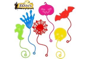 DODOLOL 30 PCS Sticky Hands Bulk Halloween Party Favors for Kids 4-8 8-12 Slappy Hand Toys,Goody Bag Stuffers,Bulk Birthday Favors,Small Prizes for Classroom,Treasure Box,Halloween Pinata Stuffers Gift Bag