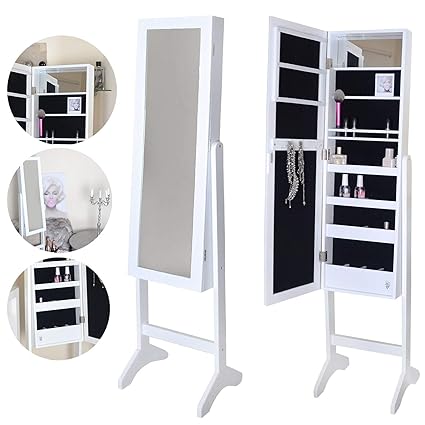 Icecreamliving Caitlyn White Free Standing Full Length Jewellery