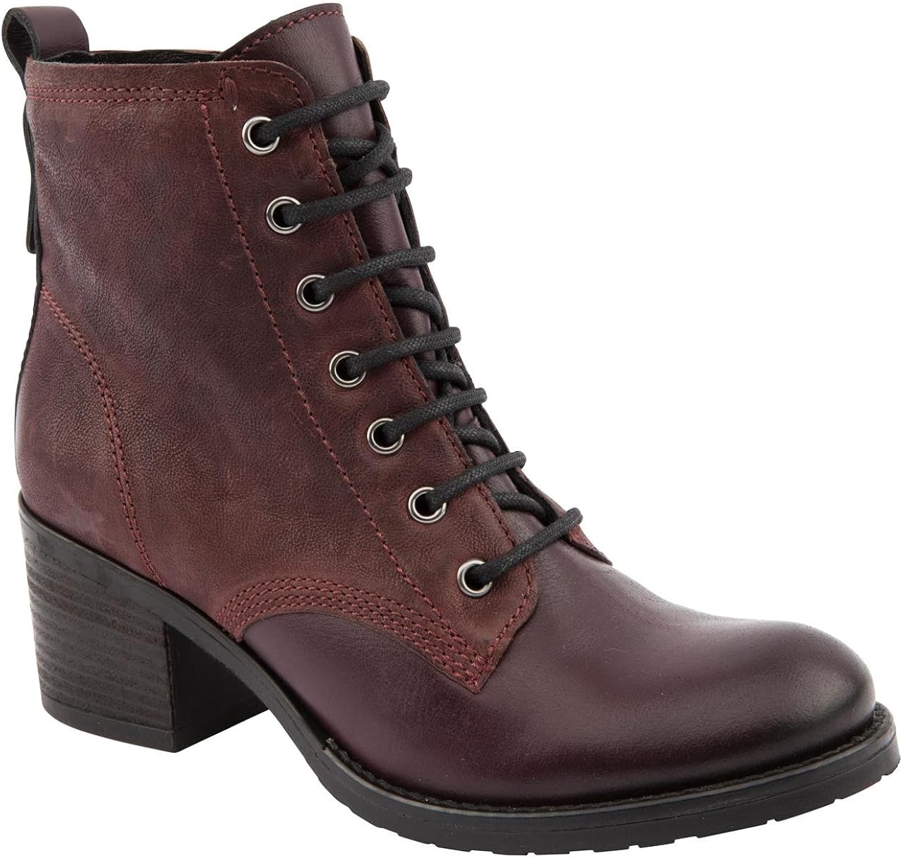 Jones Bootmaker Ladies Ora Dark Red Ankle Boots Size 9 Amazon.co.uk
