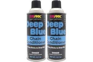 TRIPAK Deep Blue Chain Conditioner - Advanced Chain Care and Maintenance Formula for Anti-Wear and Corrosion Protection (2 Pack)
