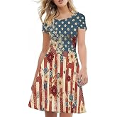 AFPANQZ Womens Casual Summer Lightweight Vintage Dress Short Sleeve Midi Dress Knee-Long Luxury Formal Dress
