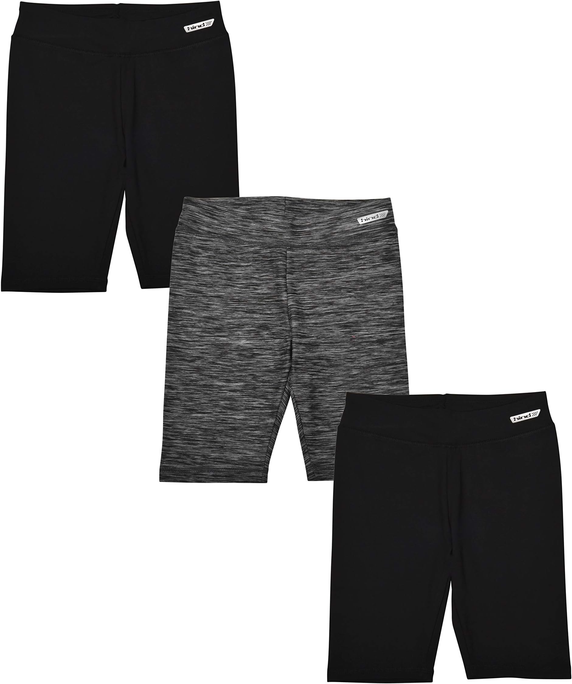 3-Pack Girls Athletic Shorts, Bike Shorts, Workout Clothes for Girls
