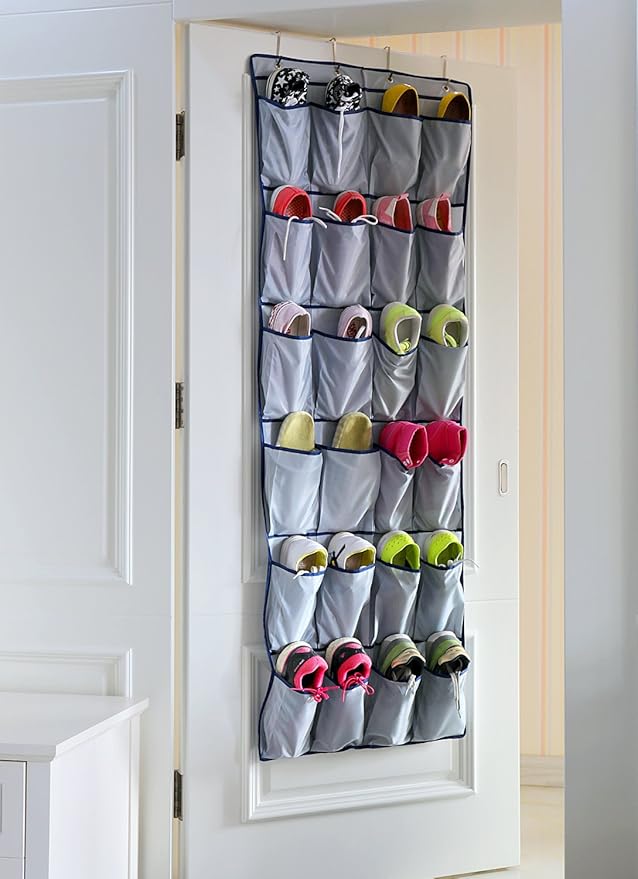 Door Shoe Organizer Closet Door Shoe Rack Top Quality 420D Oxford Fabric Hanging