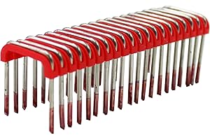 RSOISE 1" Insulated Cable Staple MNM1-600 Fits for Milwaukee M12 Cable Stapler Gun-Fit Milwaukee Staples 2448-20 for to Wood Surfaces(300 per Box)