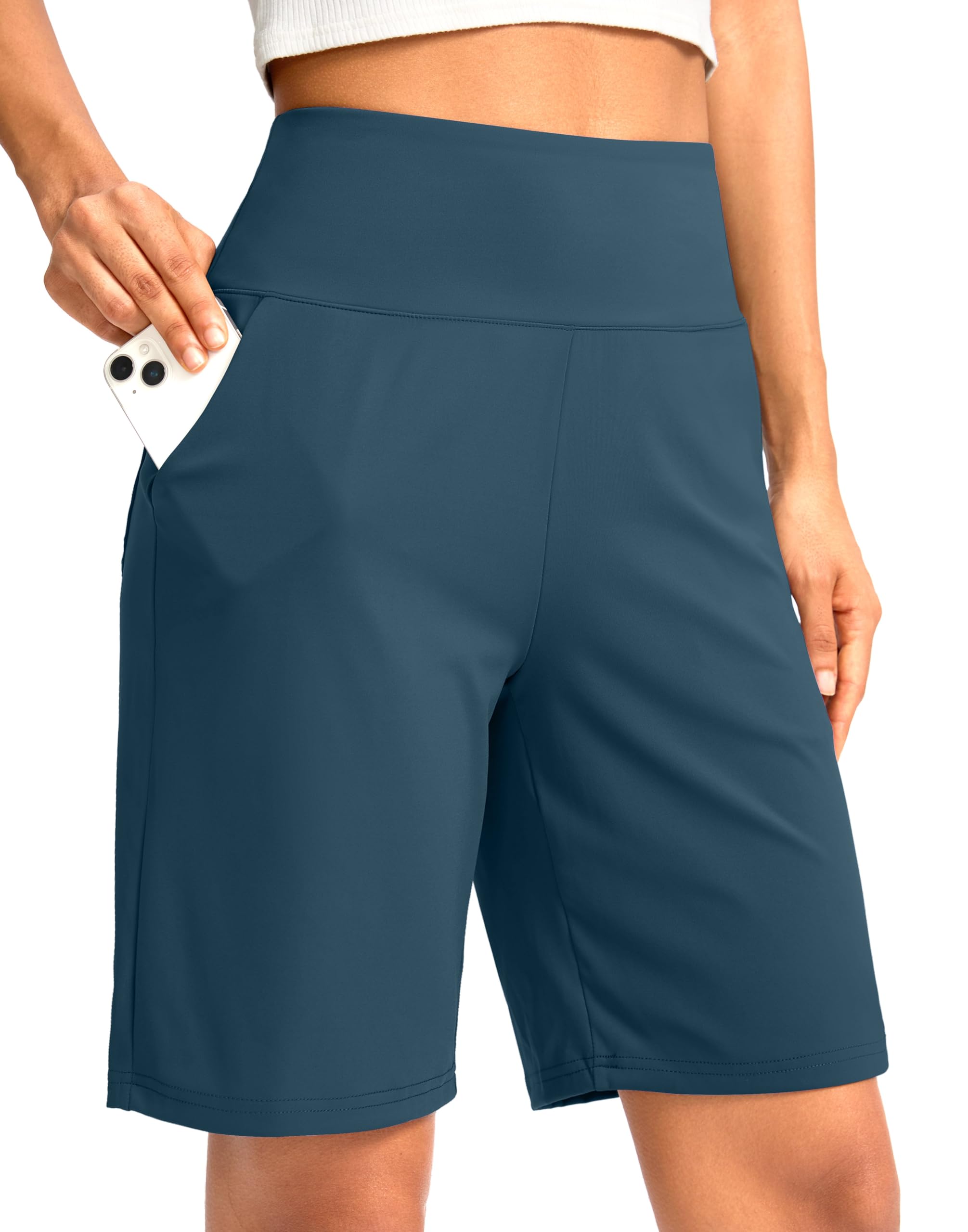G Gradual Women's Bermuda Long Shorts with Pockets