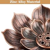 RUNEAY Mini Lotus Incense Holders, 4 Pcs, 6 Holes, 2.28 Inch view 4