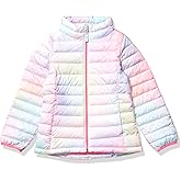 Amazon Essentials girls Light-weight Water-resistant Packable Mock Puffer Jackets