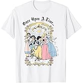 Disney Princess Once Upon A Time Vintage Group Portrait T-Shirt Small