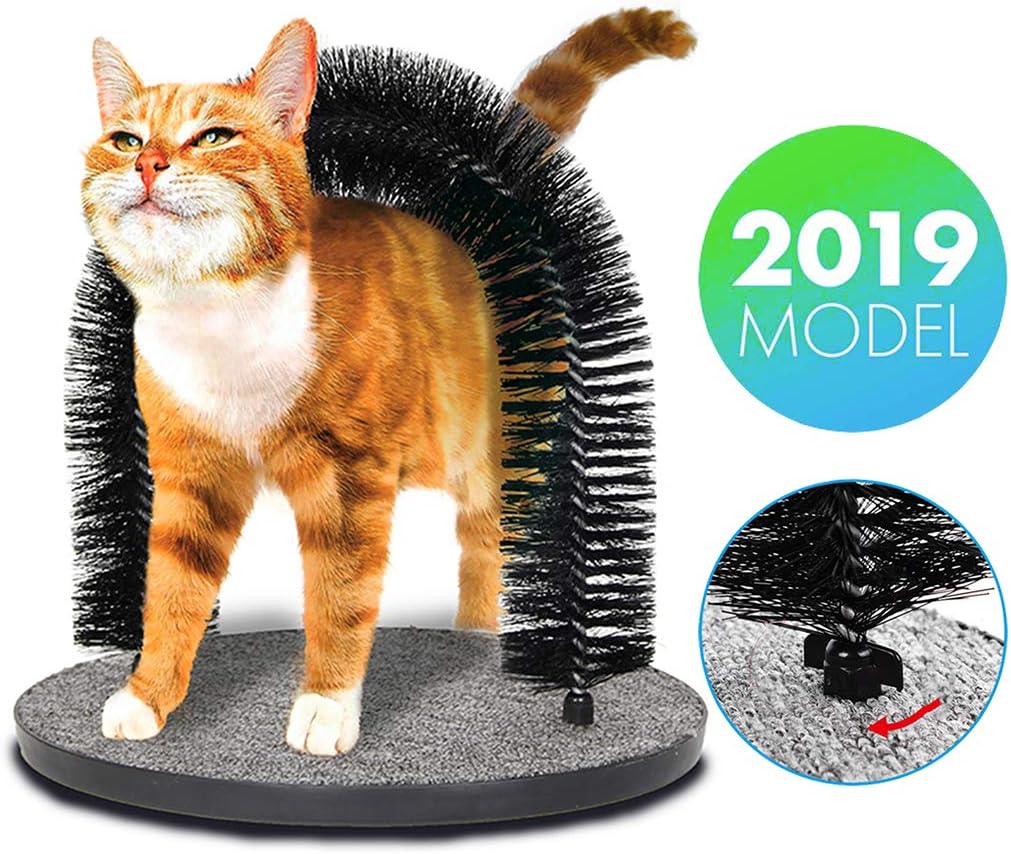 4x Katzen Selbstpflege Bürsten - Silikon Massagekamm Für Sofa & Stuhlbeine