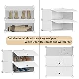 HOMIDEC 10-Tier Shoe Rack Tall Narrow Door Dustproof Storage Cabinet view 4