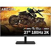 ARZOPA 27" 180HZ Gaming Monitor -2K QHD 2560x1440 Fast IPS Computer PC Display 115% sRGB Adaptive-Sync 1ms Response, 1x Displ