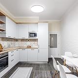 Lepro 24W LED Ceiling Light IP54 Bathroom Bright 2400lm Daylight 5000K Ø28CM view 9