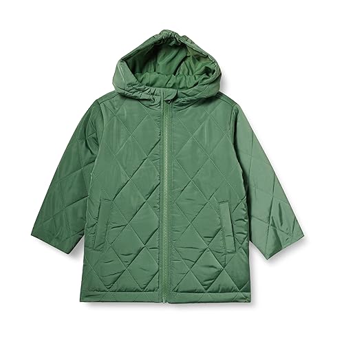 Amazon Essentials Unisex Kids' Long Quilted Jacket, Sage Green, XX-Large