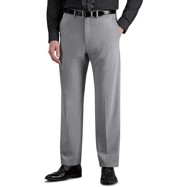 Haggar Men's Big-Tall Repreve Stria Pleat Front Dress Pant, Navy, 44x29 at  Amazon Men's Clothing store: Men S Blue Dress Pants