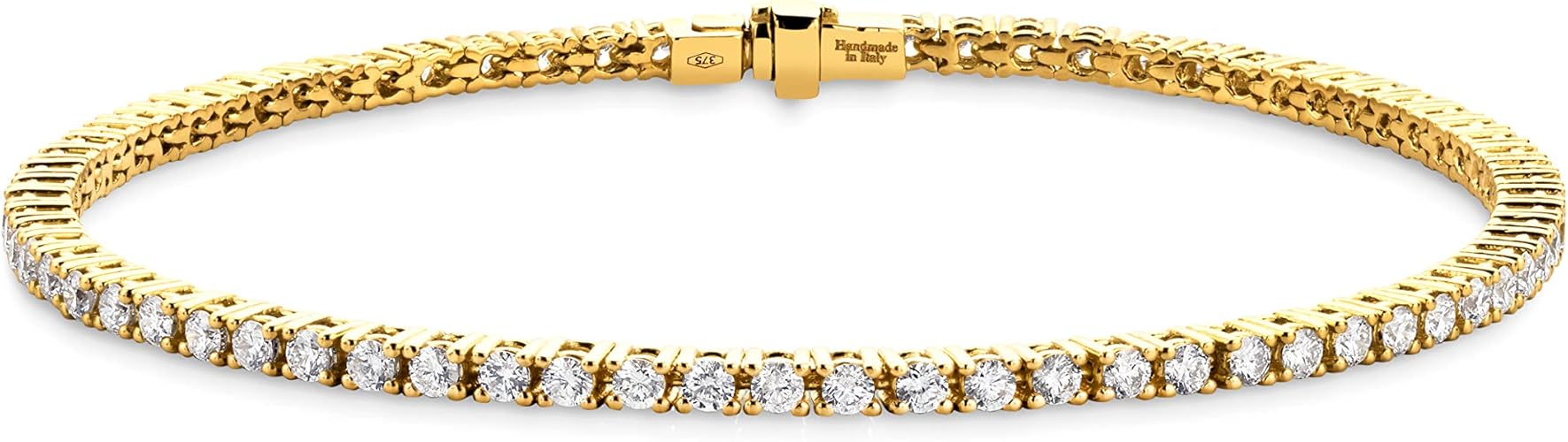 Orovi Damen Armband Gelbgold 2.00 Ct Diamant Tennisarmband 9 Karat (375