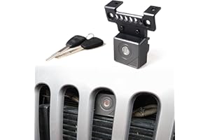 sukemichi JK Hood Lock for Jeep Wrangler, Locking Hood Latches for Jeep Wrangler JK JKU 2007-2018, Anti-Theft, Eliminate Hood Flutter, Aluminum (for 2007-2018 Jeep Wrangler JK)