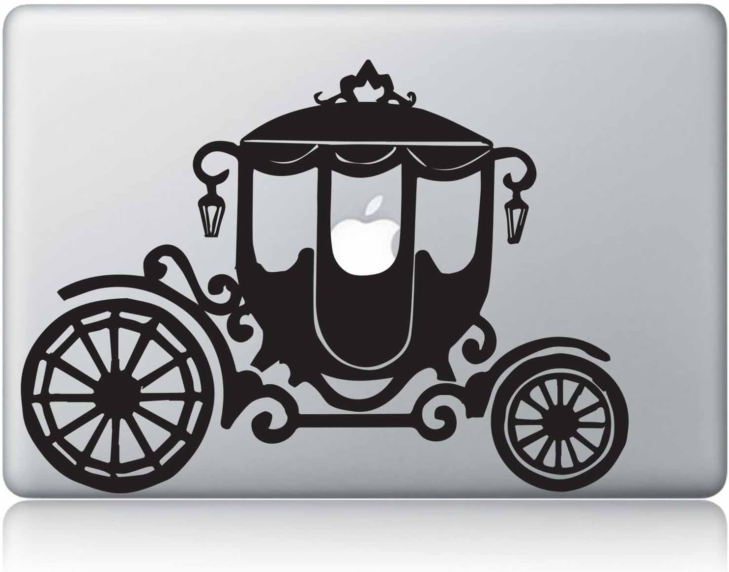 Cinderella Decal-Apple In Cinderella Golden Pumpkin Carriage Macbook Decal Vinyl Sticker Apple Mac Air Pro Laptop sticker