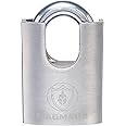 Magmaus® SDL/50 [Closed Shackle] Heavy Duty Lock with 3 Keys - [Stainless Steel] Weatherproof Padlock for Outdoor Use - Ideal for Storage Unit, Shipping Container, Gate