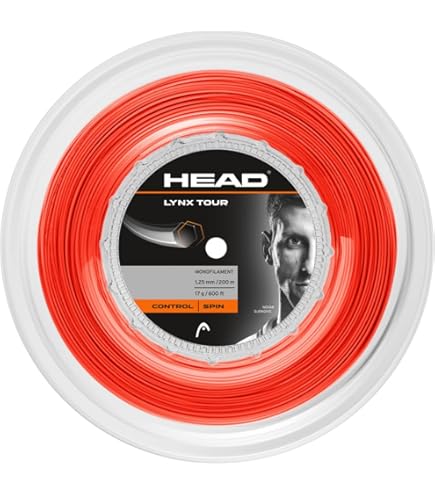 HEAD - HEAD LYNX tour 130 200mロール Amazon.com : Head Lynx Tour 16/1.30 String Reel - 660' Black