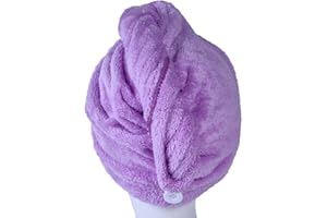 YYXR Microfiber Hair Drying Towel Ultra Absorbent Twist Hair Turban Drying Cap Hair Wrap