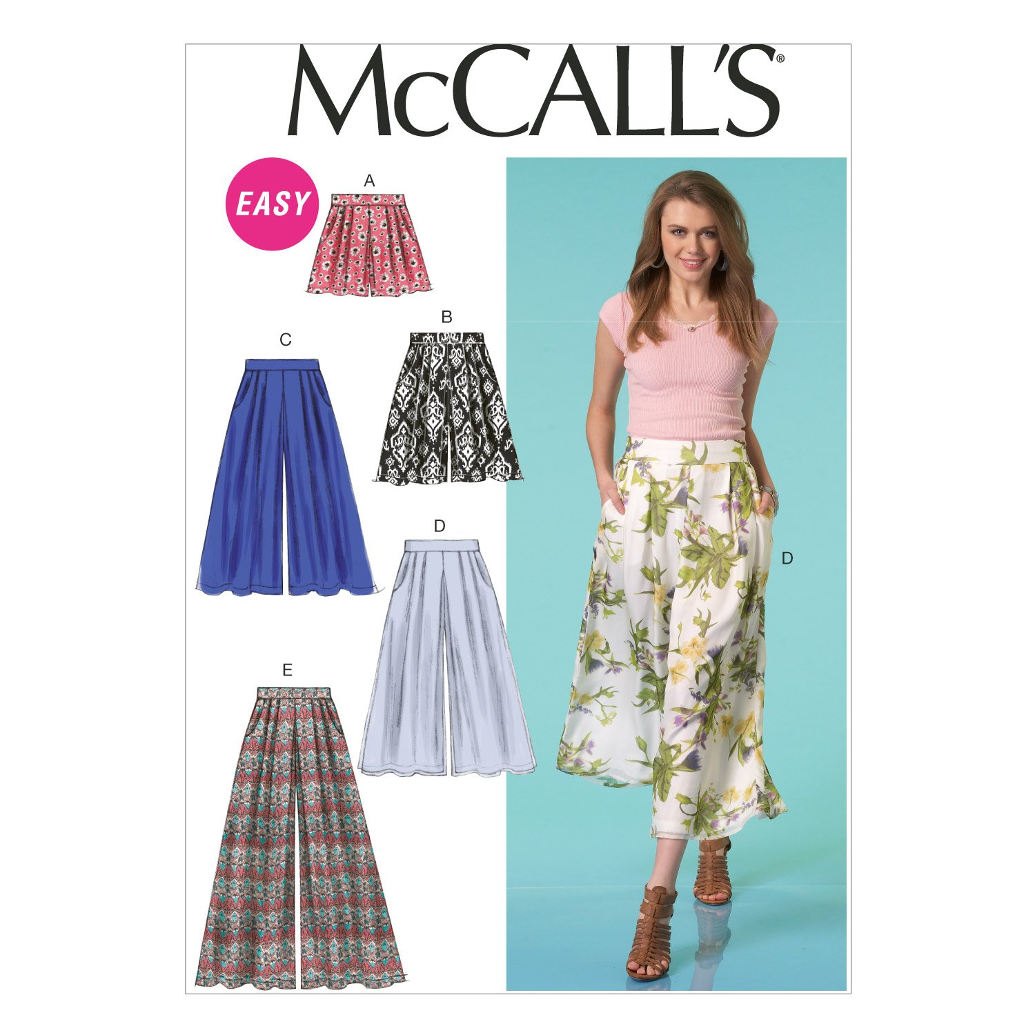 McCall's Patterns 7131 B5 Sizes 8/10/12/14/16 Misses Shorts and Pants Sewing Pattern