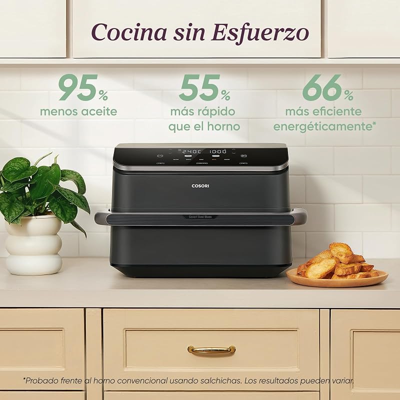 Freidora de Aire 10L Dual Blaze Twinfry, Doble Cesta con Divisor