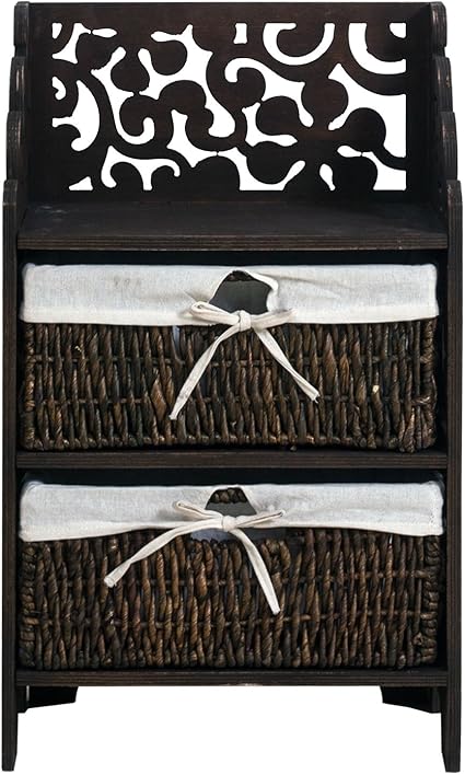 Rebecca SRL Kommode Stufenregal Korbregal Hochkommode Kommodenschrank 2