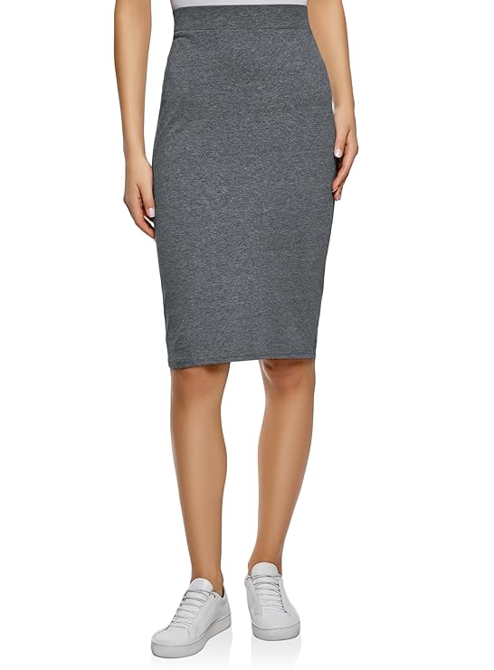 oodji Ultra Damen Bleistiftrock Basic