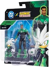 Sonic the Hedgehog DC X Sonic Silver as Green Lantern 6cm 13cm Pack view 7