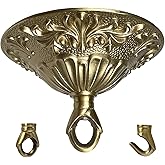 GRCERY 5.51" All Copper Ceiling Light Cover Plate for Antique Brass Ceiling Light Fixture as Pendent Light Cover, Ceiling Lig