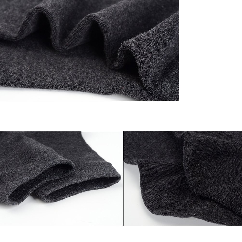 ENJOYNIGHT Men's 5 Pack crew Socks Comfort Quarter Socks (5 Pack_5 Colors)