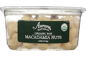 AURORA PRODUCTS Organic Raw Macadamia Nuts, 6 OZ