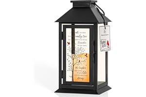 HN HAIINAA Memorial Lantern Bereavement Gifts in Memory of Loved One Memorial Gifts for Loss of Mother Loss of Father Remembrance Sympathy Gifts for Loss of Loved One