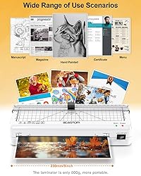 A4 Laminator Machine,70s Rapid Warm Up, Jam-Free