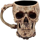 US Ghost Adventures Collectible Skull Mug – 20 oz Bone Handle Coffee Cup Horror Gift for Ghost Hunters & Halloween Fans