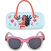 Disney Moana Girls Sunglasses For Kids with Matching Glasses Case and UV Protection for Toddlers