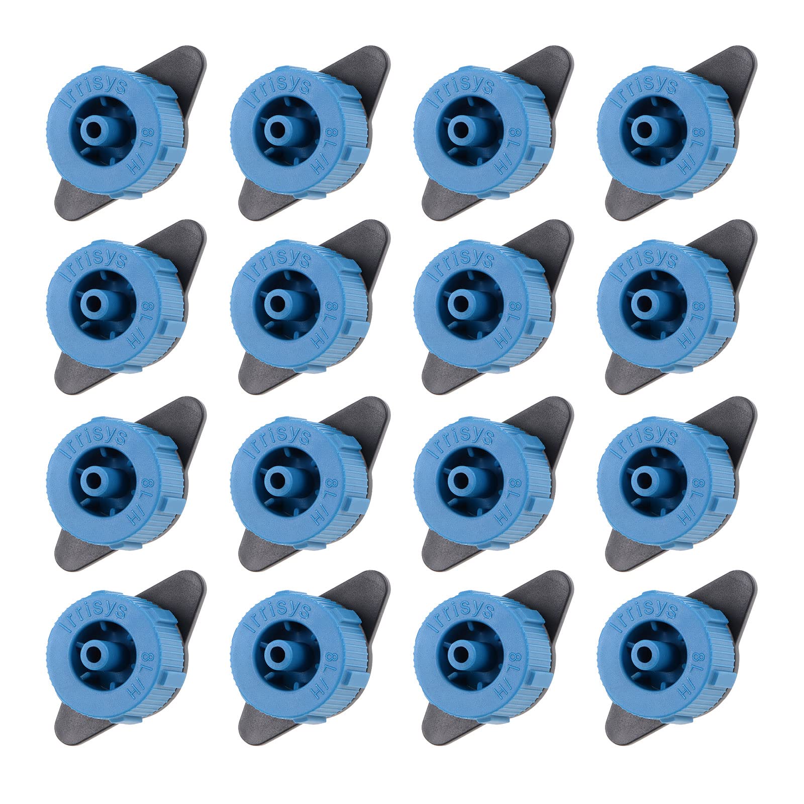 METALLIXITY Pressure Compensating Dripper, (2 Gallon Per Hour) 50Pcs, Plastic Irrigation Drip Emitters - for Watering Garden Lawn Plants, Blue Black — image 1