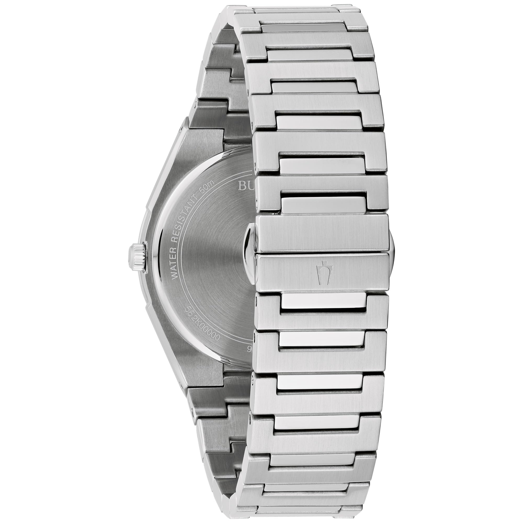 Bulova Mens Dress Classic Quartz Two Tone Stainless Steel Watch, Patterned Dial, 39mm