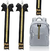 Estivaux Cheer Pin Me Ribbon Keychain for Backpack, Glitter Cheerleader Keychain Pin Strap Cheer Pin Holder Cheerleader Gifts