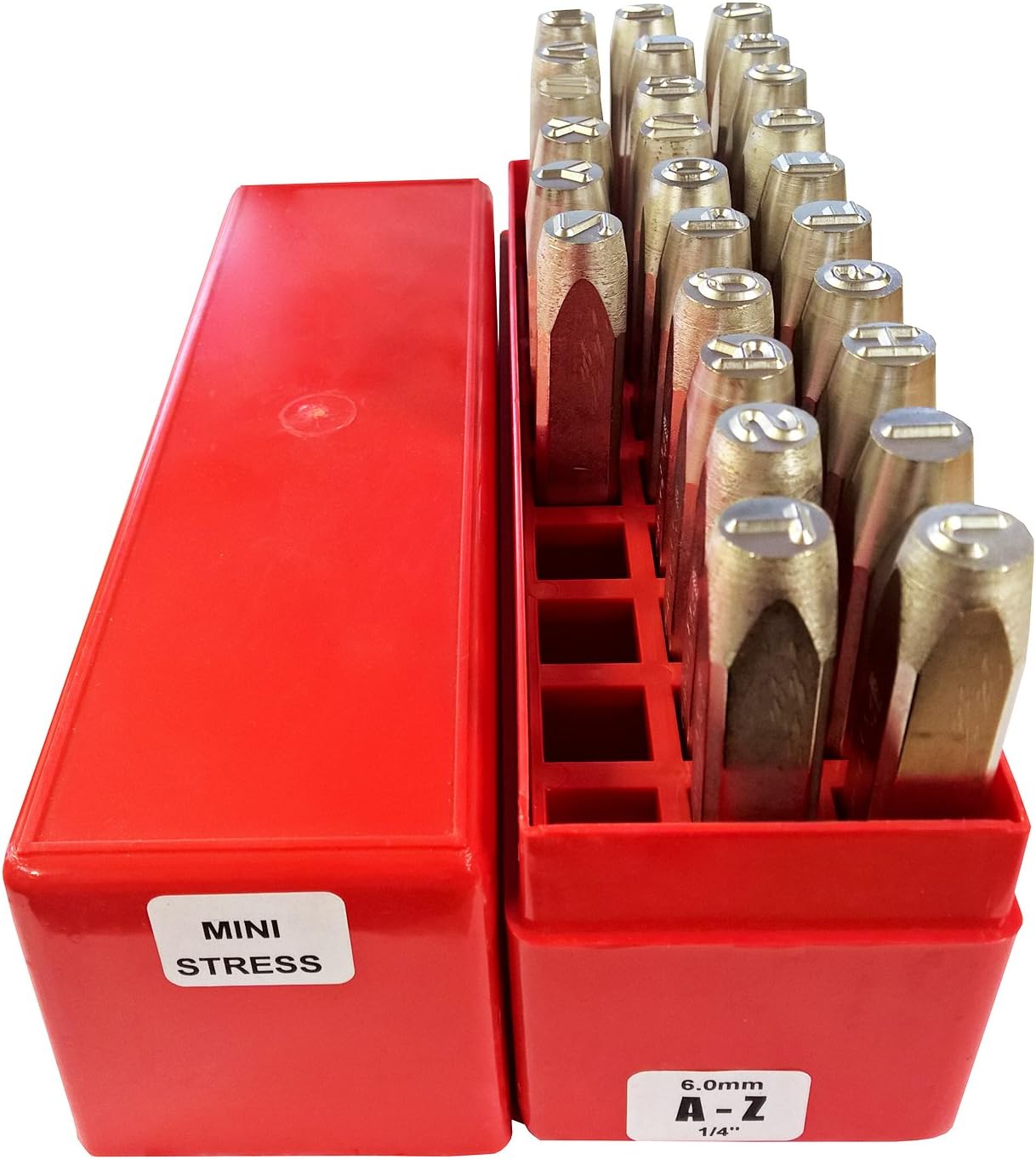 Pryor PPMS26060 AZ Round Face Low Stress Punches, 26 Piece, 1/4", 6.0mm
