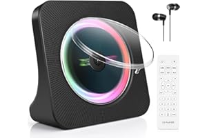 Desktop CD Player with Bluetooth, Portable CD Player Boombox, Kpop CD Player for Home, Full Brand Radio/AUX Speaker/Headphone