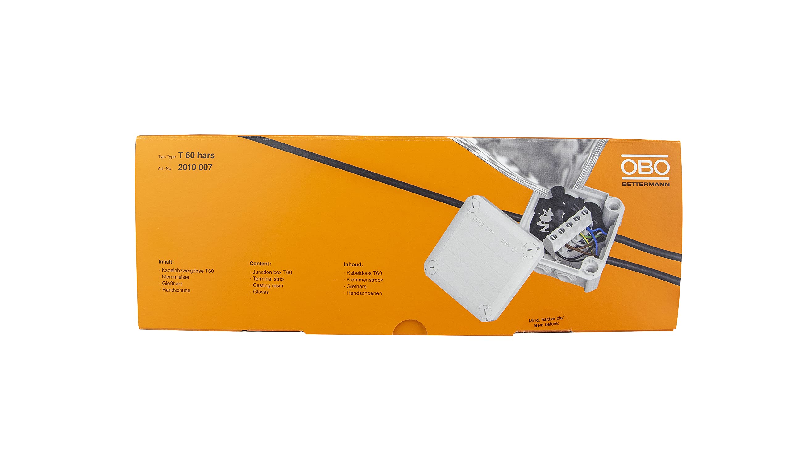 OBO Bettermann 2010007 T 60 hars Resin Box 114x114x57 PP