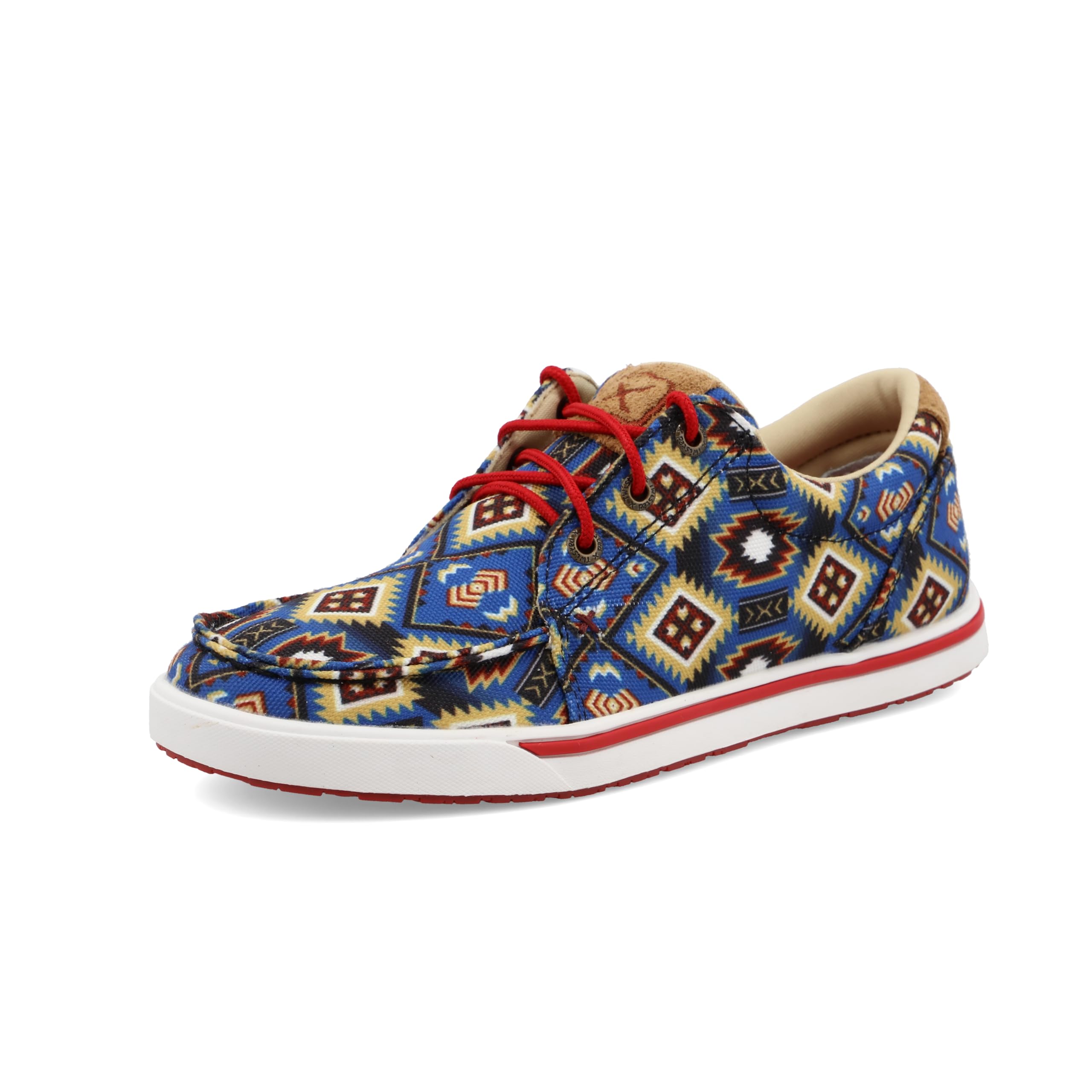 Twisted X Women's Kicks, Moc Toe, Blue Multi Aztec, 6.5 M Image