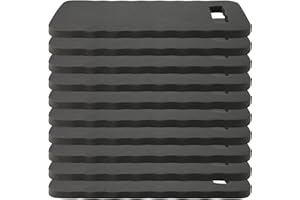 MAHIONG 10 Pack Garden Kneeling Pads, Foam Thick Knee Pad, Kneeler Mat for Long Gardening Hours, Baby Bath, Yoga, Prayer and Exercise (Black)
