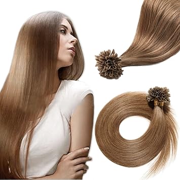 Amazon Com 16inch Chestnut Brown U Tip Fusion Human Hair