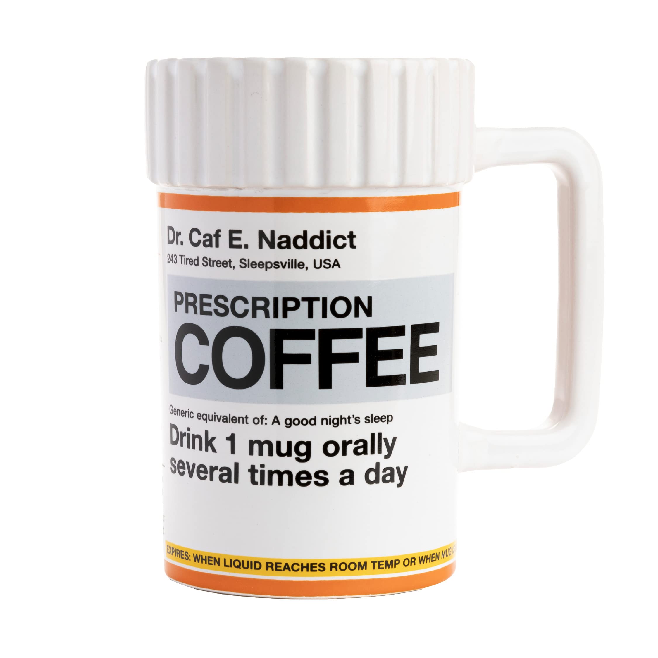 Paladone XL Prescription Unique Coffee Mug 17.5floz | Funny Coffee Mug Novelty Gag Gift for Coffee Lovers