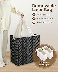 GREENSTELL Laundry Hamper with lid, No Install